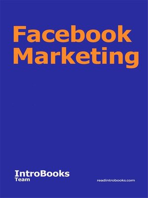 cover image of Facebook Marketing